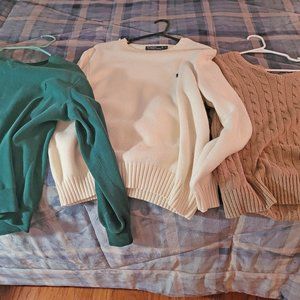3 Ralph Lauren Sweaters Polo Large